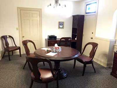 Divorce mediation room in York PA office